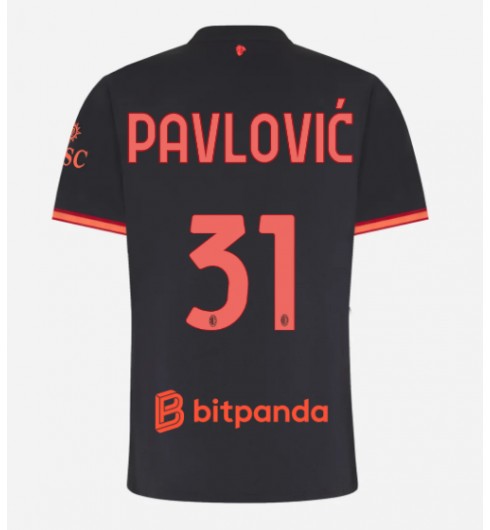 AC Milan Strahinja Pavlovic #31 Kolmaspaita Naisten 2026-27 Lyhythihainen AC Milan Strahinja Pavlovic #31 Kolmaspaita Naisten 2026-27 Lyhythihainen